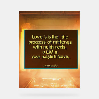 Panneau En Acrylique Amour