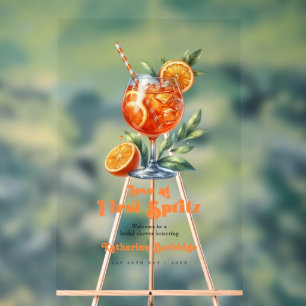 Panneau En Acrylique Amour à First Spritz Fête des mariées Bienvenue