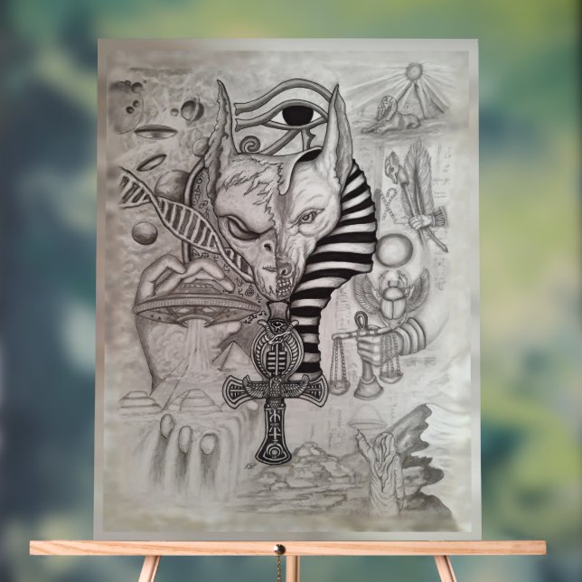 Panneau En Acrylique Anciens Aliens, Anubis (Neutre)