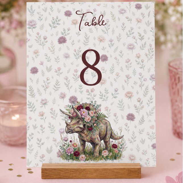 Panneau En Acrylique Anniversaire de fille dinosaure (Créateur téléchargé)