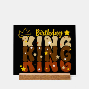 Panneau En Acrylique Anniversaire King Super Typo