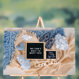 Panneau En Acrylique Annonce de grossesse carte de bienvenue bébé, Genr
