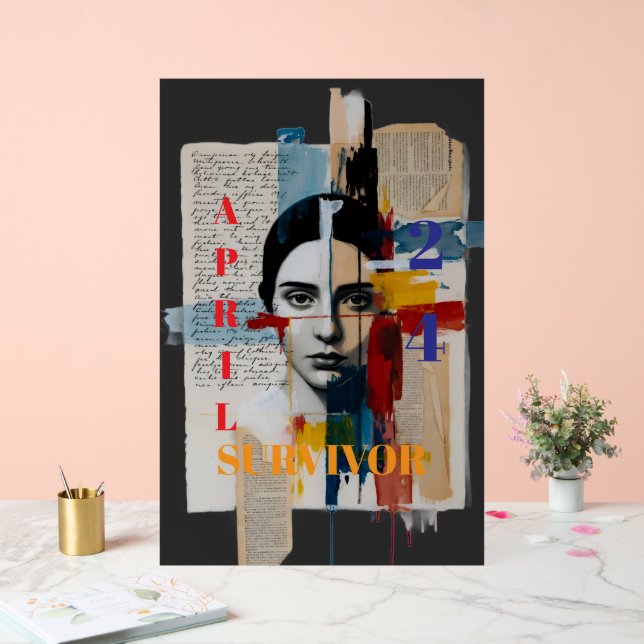 Panneau En Acrylique April 24 Survivor Poster (Mariage)