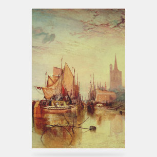 Panneau En Acrylique Arrivée d'un bateau à vapeur par Joseph Turner