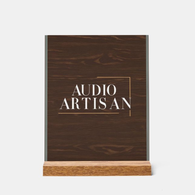 Panneau En Acrylique Artisan Audio (Recto)