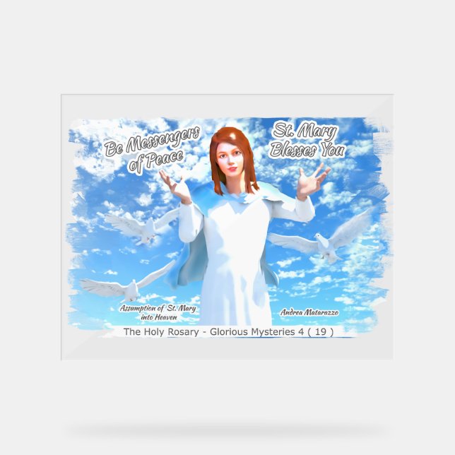 Panneau En Acrylique Assomption de Sainte Marie au Ciel 2 (Recto)