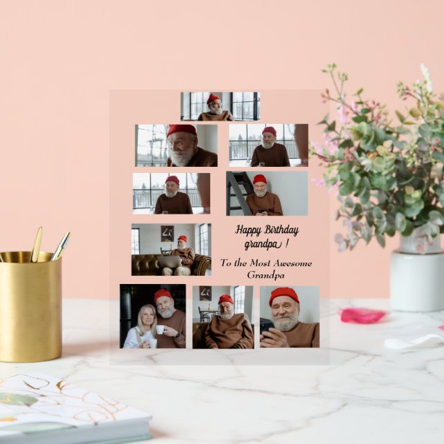 Panneau En Acrylique Au plus merveilleux grand-père (Mariage)