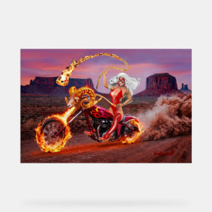 PANNEAU EN ACRYLIQUE BABES MOTARDS REBELLES VAMPIRES