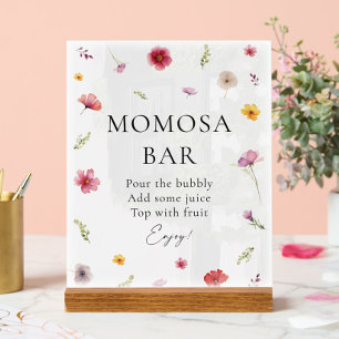 Panneau En Acrylique Baby in Bloom Spring Baby shower Momosa Bar