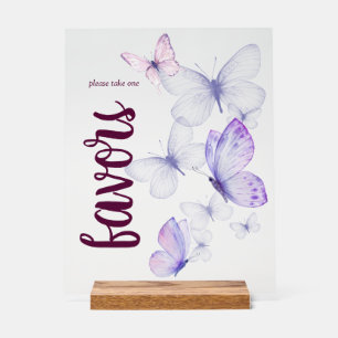 Panneau En Acrylique Baby shower Baisers à papillon Favoriser le pour