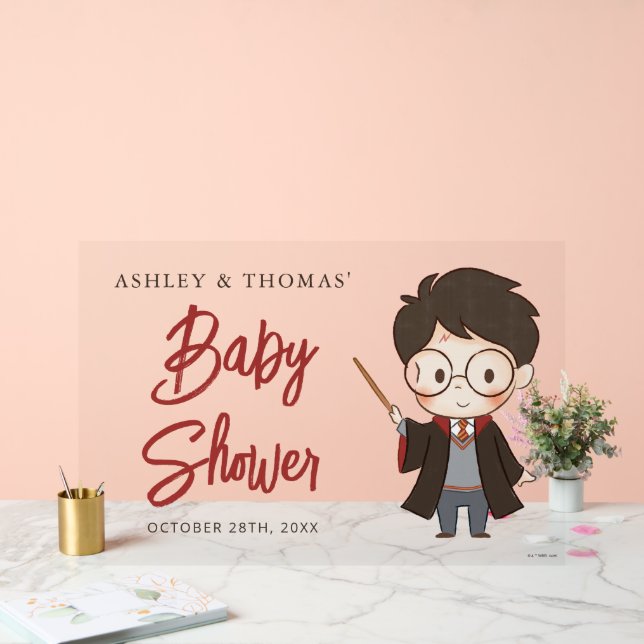 Panneau En Acrylique Baby shower Harry Potter simple (Mariage)