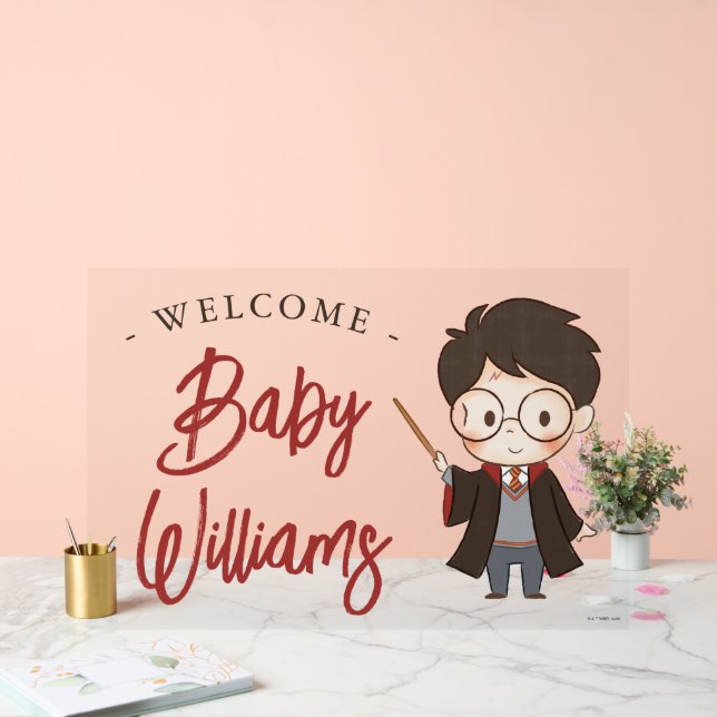 Panneau En Acrylique Baby shower Harry Potter simple (Mariage)