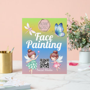 Panneau En Acrylique Banderoles d'artiste peintre de visages de fées mi