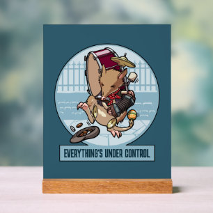Panneau En Acrylique Bandicoot drôle Tout est sous contrôle Cartoon