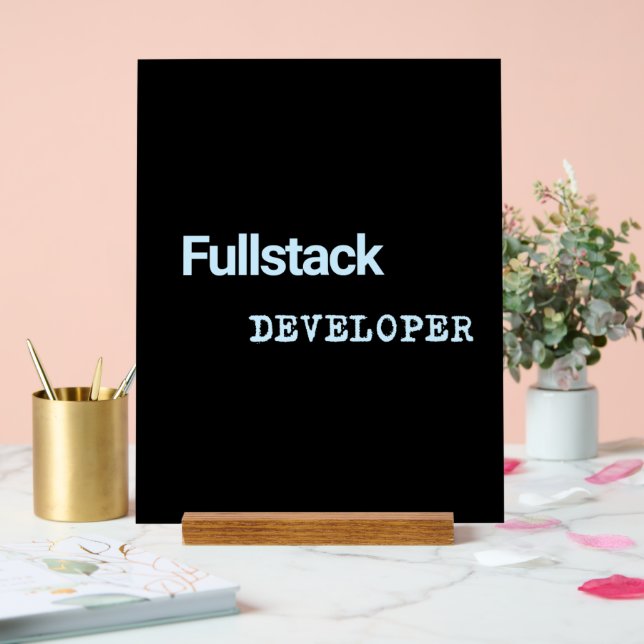 Panneau En Acrylique Bannières de développeur Fullstack (Mariage)