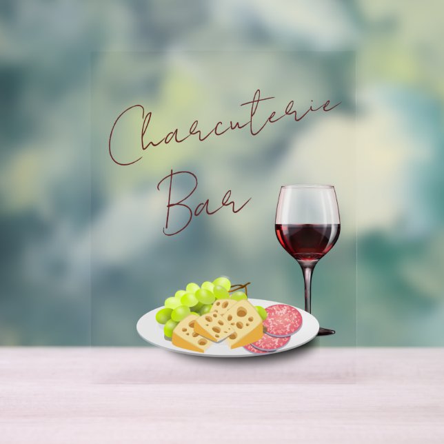 Panneau En Acrylique Bar à charcuterie (Neutre)