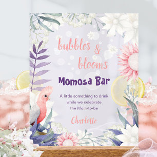 Panneau En Acrylique Barre de Momosa pour Baby Shower Fleur de Lavande