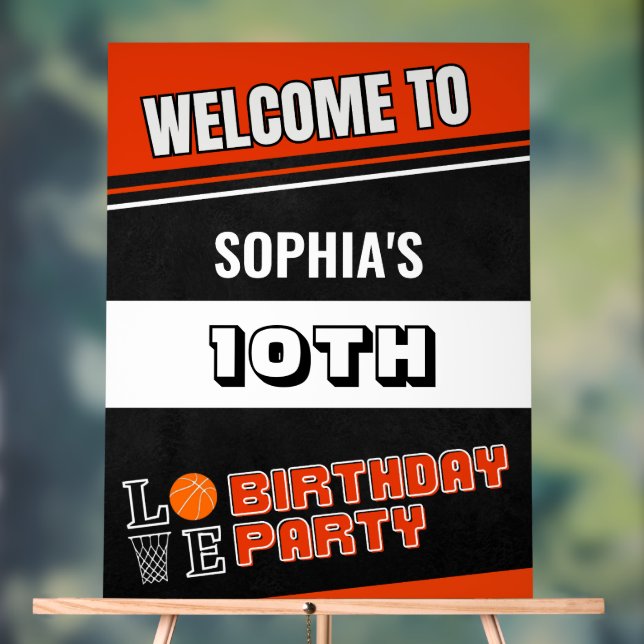 Panneau En Acrylique Basketball Player Birthday  (Neutre)