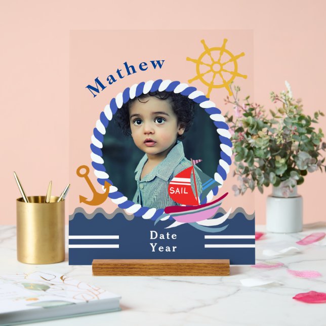 Panneau En Acrylique Bateaux amusants Photo Transparent (Mariage)