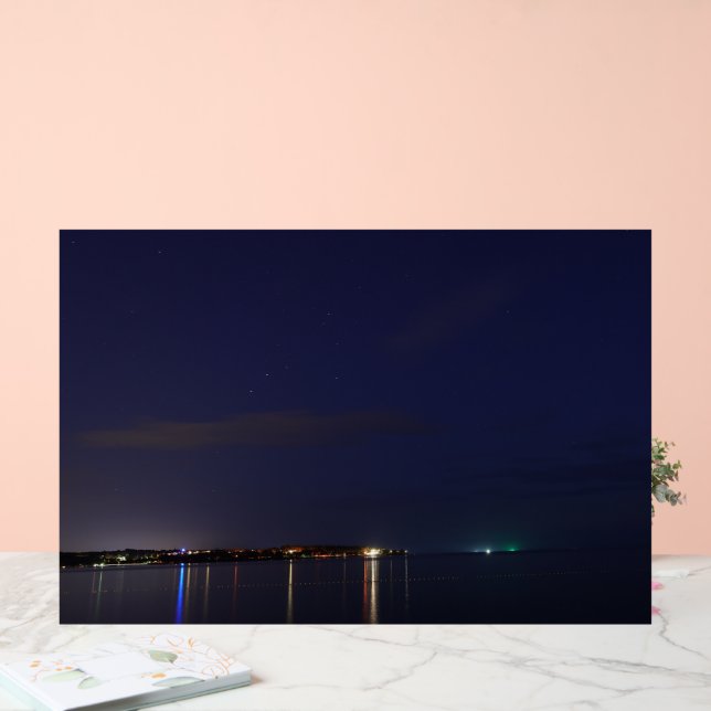 Panneau En Acrylique Beach at Night Acrylic Sign (Mariage)