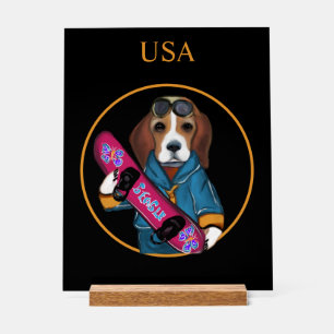 PANNEAU EN ACRYLIQUE BEAGLE