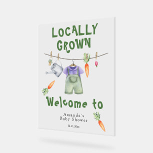 Panneau En Acrylique Bébé cultivé localement - Bienvenue à la baby show