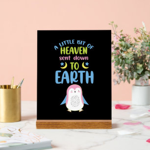 Panneau En Acrylique Bébé mignon mot art Ciel pépinière