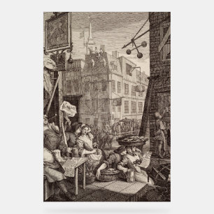 Panneau En Acrylique Beer Street par William Hogarth