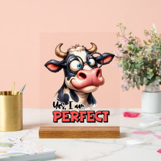 Panneau En Acrylique Belle canne à vache parfaite art