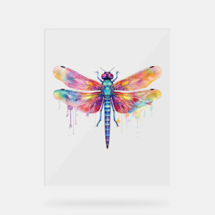 Panneau En Acrylique Belle libellule Kiss Heaven Insect Lover