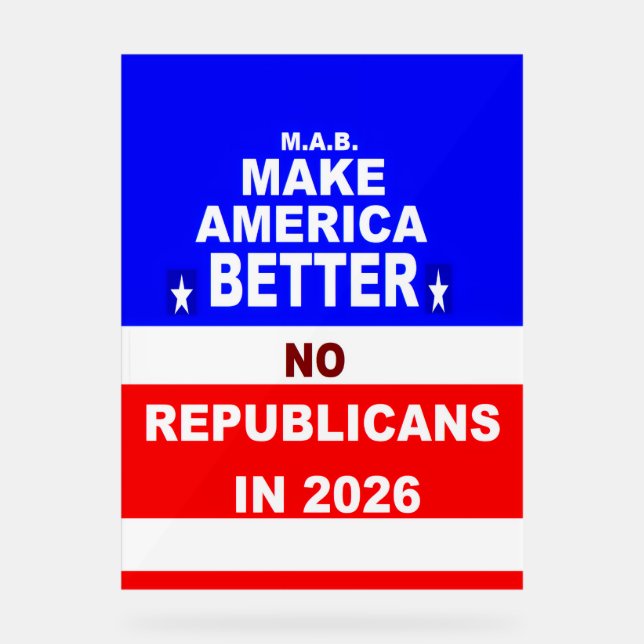 Panneau En Acrylique Better America (Recto)