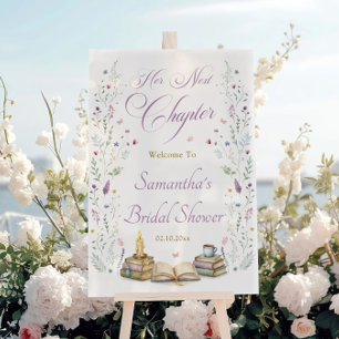 Panneau En Acrylique Bienvenue à la fête prénuptiale : Son nouveau chap