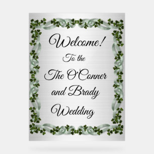 Panneau En Acrylique Bienvenue au mariage