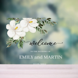 Panneau En Acrylique Bienvenue au mariage; Signal acrylique personnalis