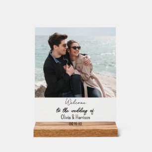 Panneau En Acrylique Bienvenue Dans Notre Cadre Mariage Mariage