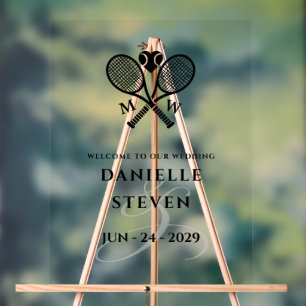 Panneau En Acrylique Bienvenue Tennis Love