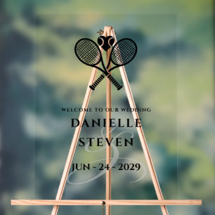Panneau En Acrylique Bienvenue Tennis Love