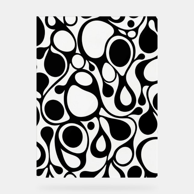 Panneau En Acrylique Black and white wall poster (Recto)
