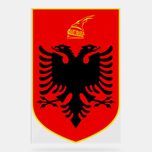 Panneau En Acrylique Blason de l'Albanie