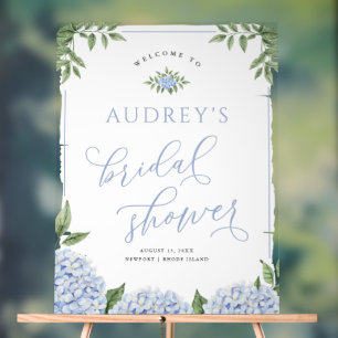 Panneau En Acrylique Bleu Hydrangea Fleur Douche personnalisée Peint