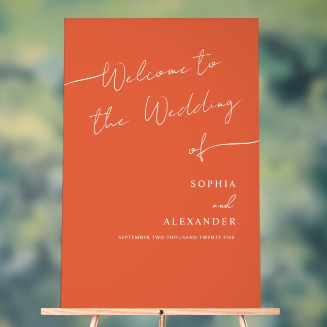 Panneau En Acrylique Boho Chic Mariage Acrylique Signal Bienvenue. (Neutre)