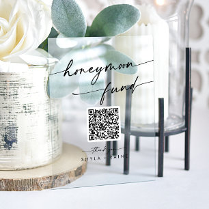 Panneau En Acrylique Boho Moderne clair acrylique Fonds Mariage lune de