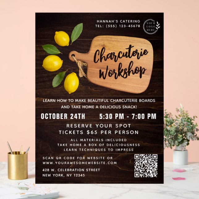 Panneau En Acrylique Bois rustique Découpe Citrus Cuisine Script (Mariage)