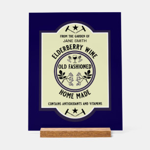 Panneau En Acrylique Boissons d'airelles maison sur mesure