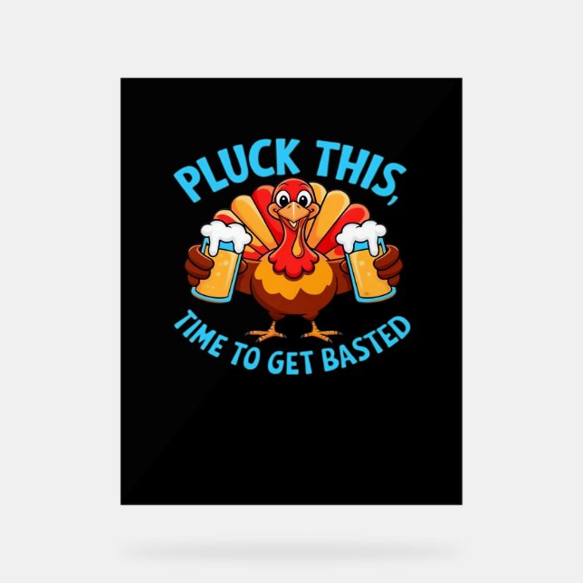 Panneau En Acrylique Bon Temps Joyeux Thamksgiving classique T-shirt (Recto)