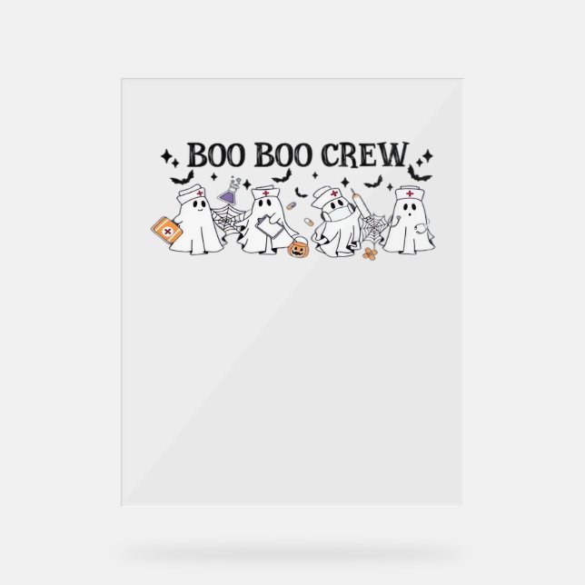 Panneau En Acrylique Boo Boo Crew Halloween Classic T-Shirt (Recto)