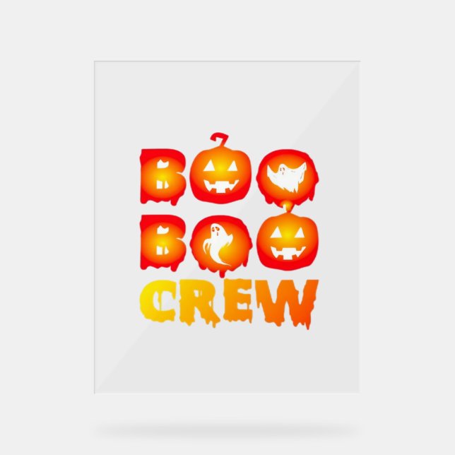 Panneau En Acrylique Boo Boo Crew T-Shirt surdimensionné (Recto)