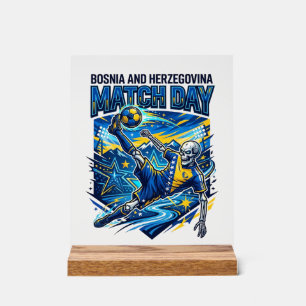 Panneau En Acrylique Bosnie-Herzégovine Match Day Skeleton Striker 