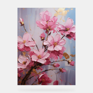 Panneau En Acrylique Bougainvilliers - Impasto Floral