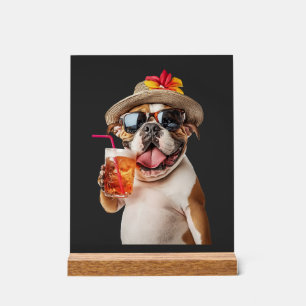 Panneau En Acrylique Bouledogue anglais